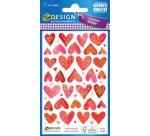 ZDesign Sticker CREATIVE 'coeurs', coloré