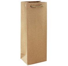 Geschenktasche für Flasche 'Kraft', braun
