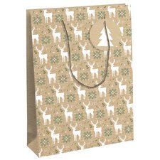 Geschenktas kerst 'Lovely Home Green' medium