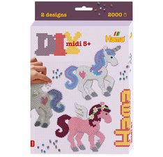 HAMA Perles à repasser midi 'Chevaux imaginaires', coffret