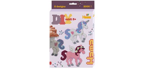 HAMA Perles à repasser midi 'Chevaux imaginaires', coffret