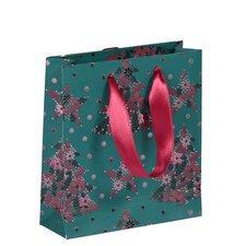 Geschenktasche S 12x4,5x13,5 cm, Weihnachten Velvet