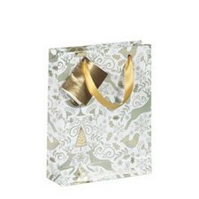 Gift bag "In the woods" 12 x 4.5 x 13.5 cm - Green