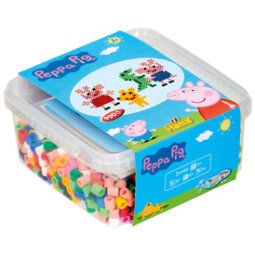 HAMA Perles à repasser maxi + plaque à picots 'Peppa Pig'