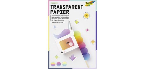 Rainbow transparent paper, 230 x 320 mm