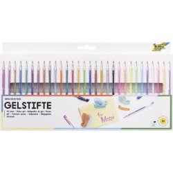 Stylo gel MEGA SELECTION, assorti, étui de 30