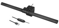 LED-Klemmleuchte mit USB-Anschluss, schwarz