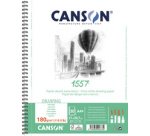 Album spiralé papier dessin 1557, A4+, 180 g/m2