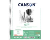 Album spiralé papier dessin 1557, A4+, 180 g/m2