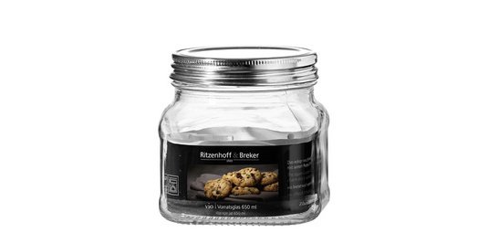 Bocal VIO, carré, 0,65 litre