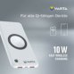 Powerbank 'Wireless', 10.000 mAh, blanc