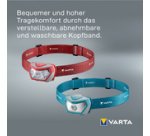 Lampe frontale LED 'Outdoor Sports H10 Pro', bleu/gris