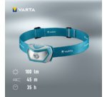 Lampe frontale LED 'Outdoor Sports H10 Pro', bleu/gris