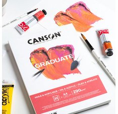 Bloc de dessin GRADUATE HUILE & ACRYLIQUE, A3