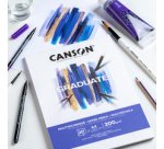 Bloc de dessin GRADUATE MIXED MEDIA, A4, blanc