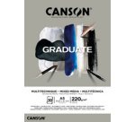 Bloc de dessin GRADUATE MIXED MEDIA, gris, A3