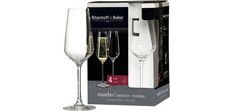 Flûte à champagne MAMBO, 23 cl - set de 4