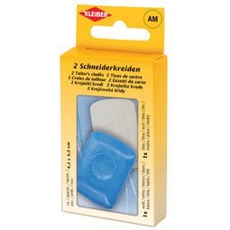 Craie de tailleur, set de 2, blanc/bleu