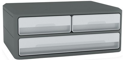 CEP Module de rangement MoovUp, 3 tiroirs, gris