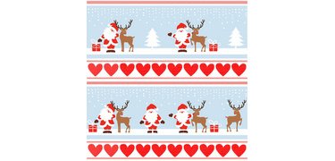 Serviette à motif de Noël 'Lovely Santa'