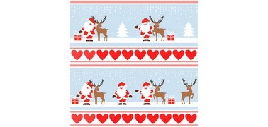 Serviette à motif de Noël 'Lovely Santa'