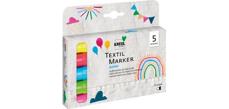 Feutre textile médium 'Junior', set de 5