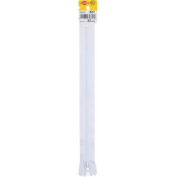 Fermeture zip, plastique, longueur: 300 mm, blanc