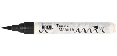 Feutre textile pinceau, pointe pinceau, noir