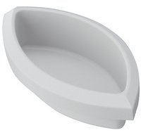 PP wastebasket insert, 1 L, without lid, gray