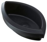 PP wastebasket insert, 1 L, without lid, gray