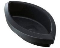 Insert corbeille à papier PP, 1 L, sans couvercle, gris