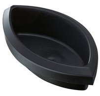 Insert corbeille à papier PP, 1 L, sans couvercle, noir