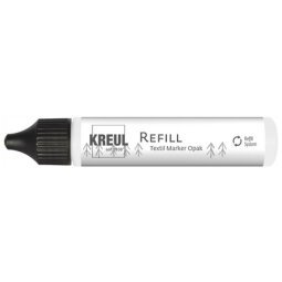 Recharge pour feutre textile Opak, 25 ml, blanc