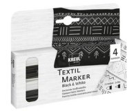 Feutre textiler Opak, set de 4 Black & White