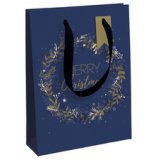 Nuit étoilée, sac large 26,5x14x33 cm - Bleu