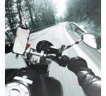 Support de smartphone pour vélo, droit, noir/rouge