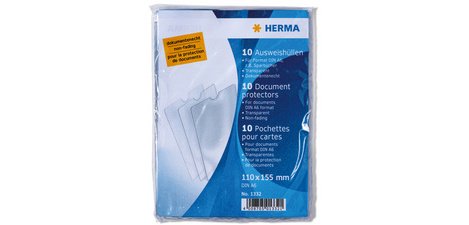 Card sleeve, PP, 1 pocket, 155 x 220 mm, in pack