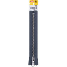 Fermeture à zip, métal, longueur: 120 mm