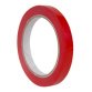 Ruban adhésif d'emballage, 12 mm x 66 m, rouge