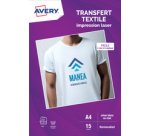 Papier transfert Textile, A4, blanc