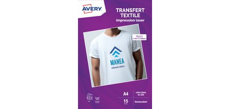 Papier transfert Textile, A4, blanc