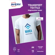 Papier transfert pour textiles clair A4 - 10 feuilles