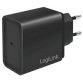 USB-lader, 1x USB-C PD, 18 watt, zwart