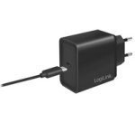Chargeur secteur USB, 1x USB-C PD, 18 watt, noir