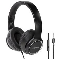 Casque stéréo High Quality, avec micro, noir