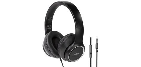 Casque stéréo High Quality, avec micro, noir