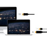 Câble HDMI, connecteur HDMI-A + USB-A - DisplayPort