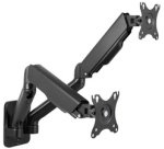 Bras support pour deux écrans à fixation murale