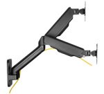 Bras support pour deux écrans à fixation murale
