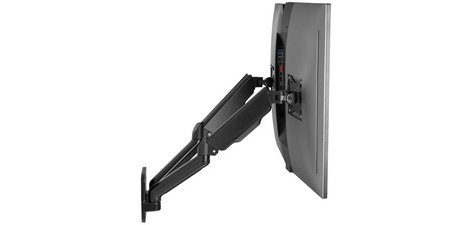 Bras support pour deux écrans à fixation murale